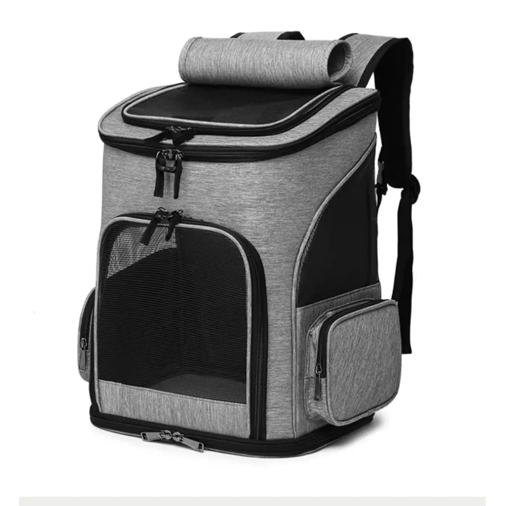 Multi-function Expandable Pet Backpack Large Capacity Mesh Cat Carrier Portable Foldable Pet Travel Bag Transport