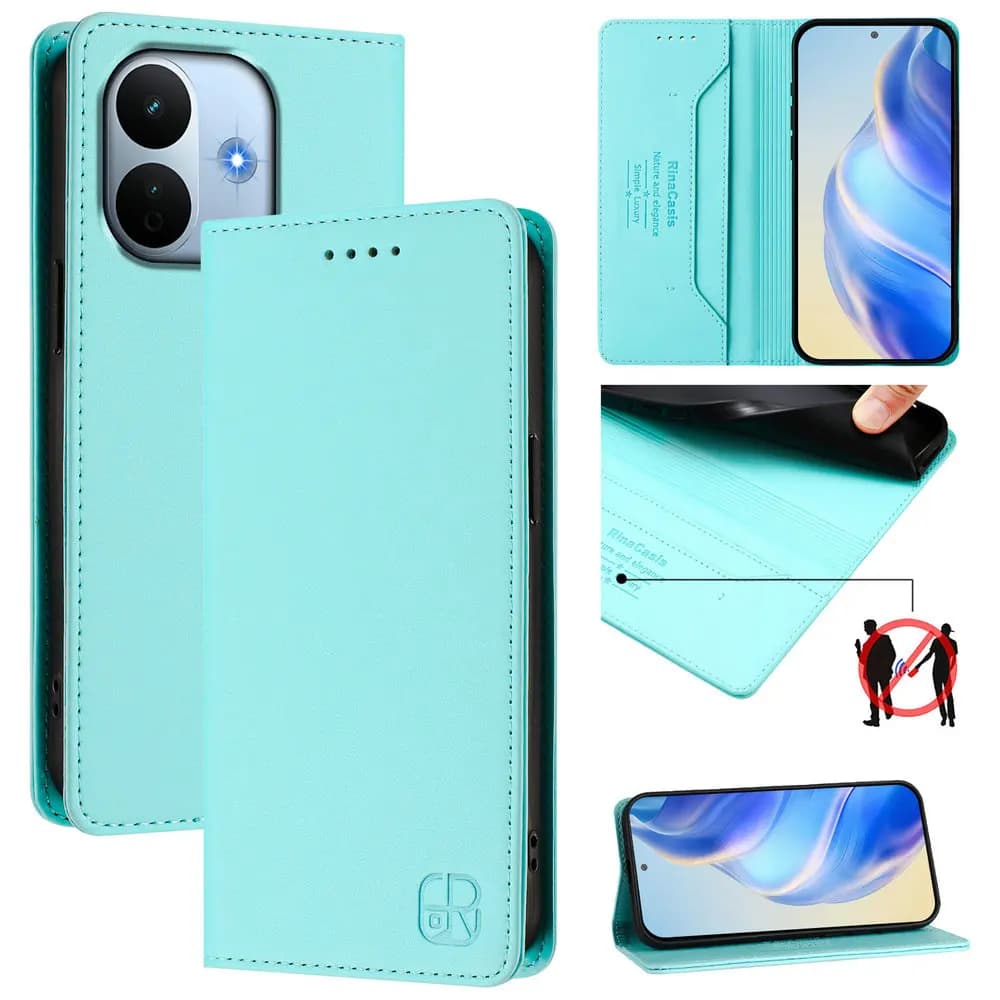 For Xiaomi Redmi Note 17 Pro Max 5G 2026 RFID Leather Wallet Holder Card Case Redmi Note 17 Pro Magnetic Cover