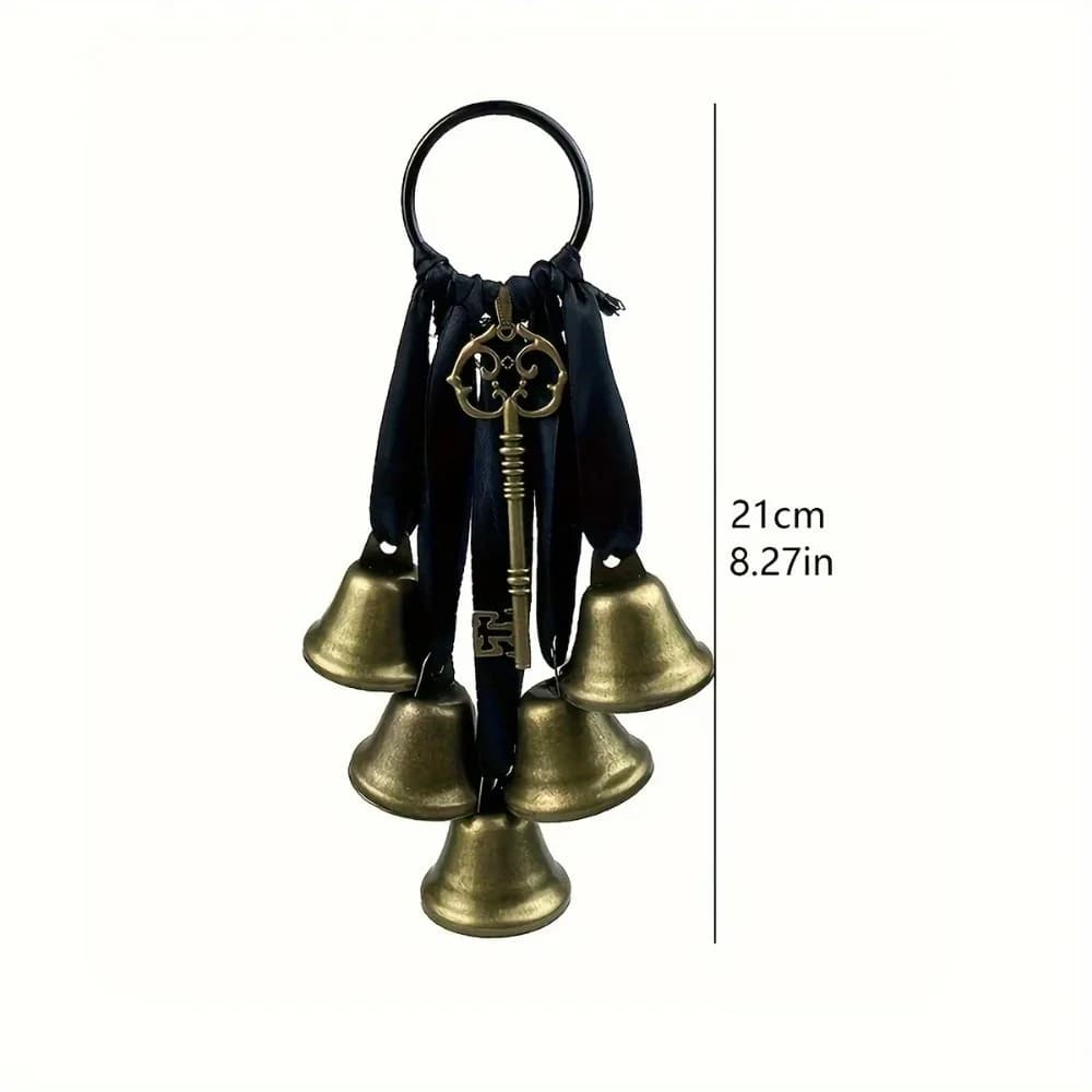 1 pz campanelli eolici proteggono le maniglie delle porte gancio Wicka campanelli eolici decorazione della finestra della stanza di casa pendente