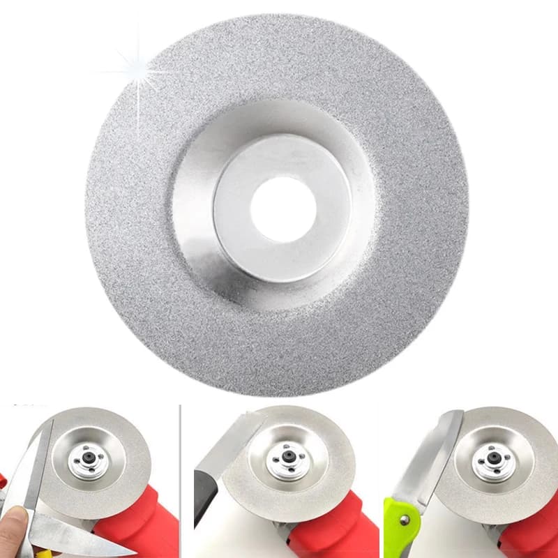 1PC Diamond Glass Grinding Blade Cutting Blade for Tile Polishing Disk for Angle Grinding Machine Kitchen Knife Scissors Tool for Sharpening