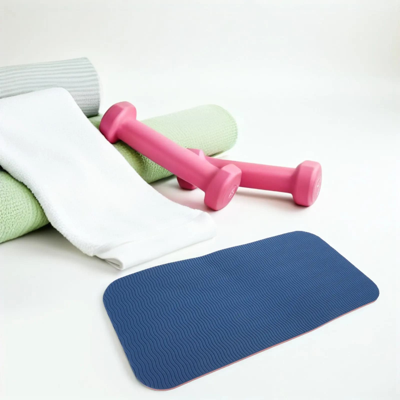 Tappetino Yoga TPE Extra Spesso e Largo, Superficie Antiscivolo Imbottita per Yoga, Pilates, Fitness, Stretching, Protezione Articolazioni e Ginocchia, Uso Domestico e in Palestra