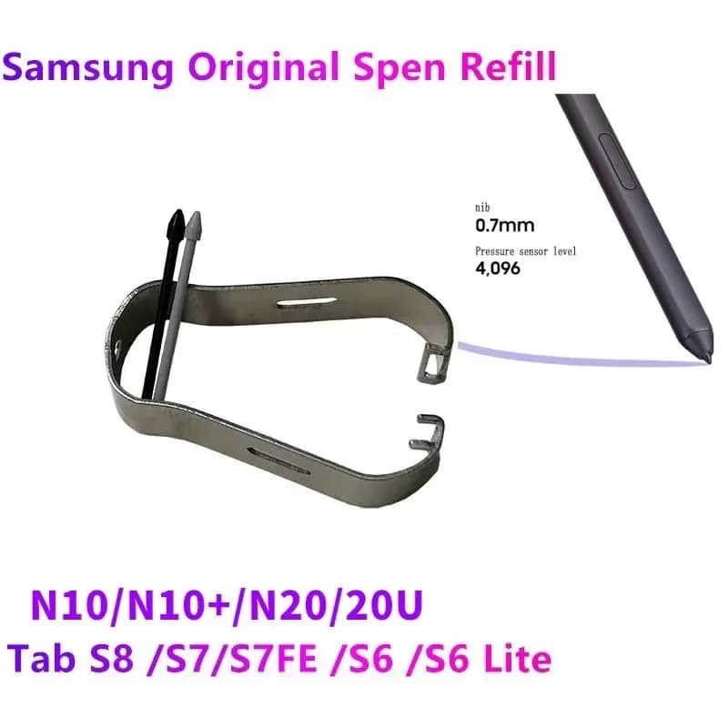 Pennino Stilo Touch Screen Elettromagnetico con Punta Morbida di Ricambio per Samsung Tablet Tab N10 N20 S8 S8+ S8U S7 S7+ S6Lite P610