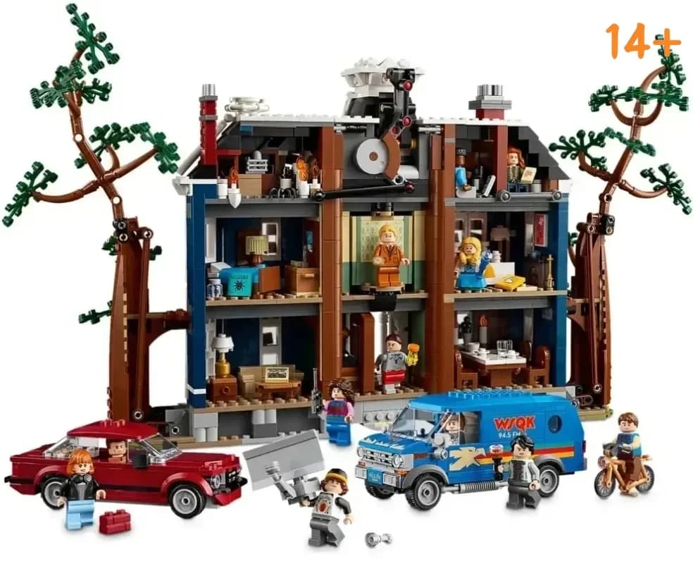 Disney 11370 2593Pcs Blocchi da costruzione per casa vintage, modello di assemblaggio creativo, regalo di Natale e compleanno compatibile con i mattoncini LEGO
