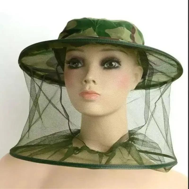 Pullover da viaggio Cappello con zanzariera Cappello da esterno a prova di insetti Cappello da campeggio anti-zanzara Cappello a rete Berretto da pesca sul campo Cappello a prova di zanzara