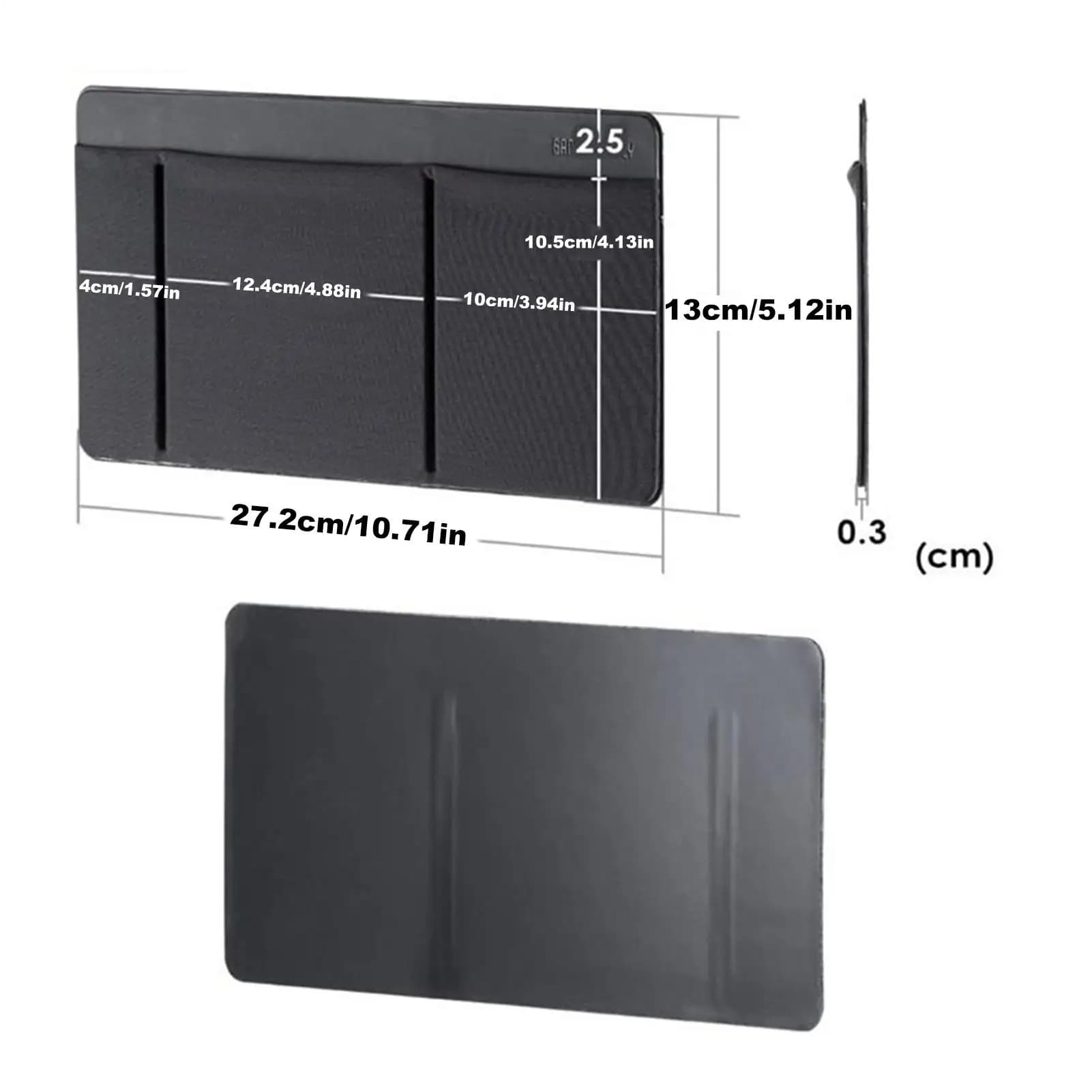 Organizzatore per mouse a 3 tasche Borsa portaoggetti per mouse autoadesiva Porta mouse per laptop Accessori elettronici Custodia per bastone organizzatore