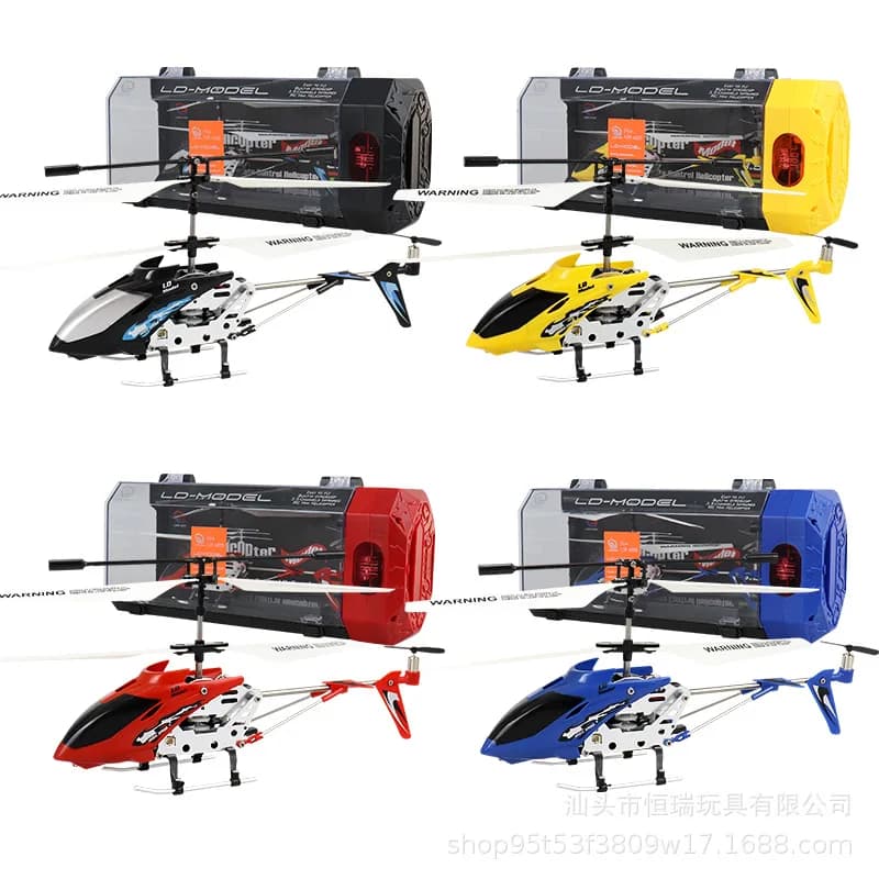 Elicottero Telecomandato in Lega 3.5CH con Luci, Ricarica USB, Giocattolo per Bambini, Mini Drone RC per Ragazzi