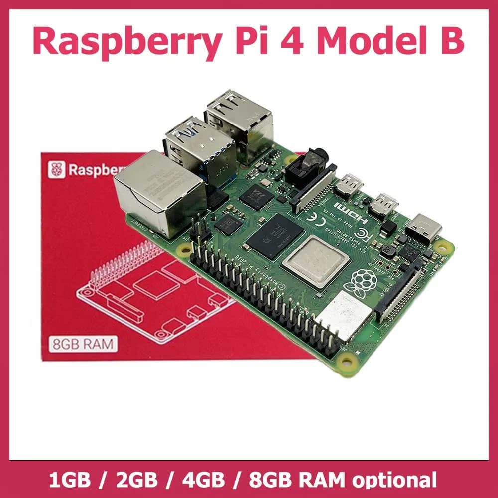 Raspberry Pi 4 Model B 1gb/2gb/4gb/8gb Ram Optional 64-bit 1.5ghz Quad-core Cpu Support Wifi 5.0 Development card