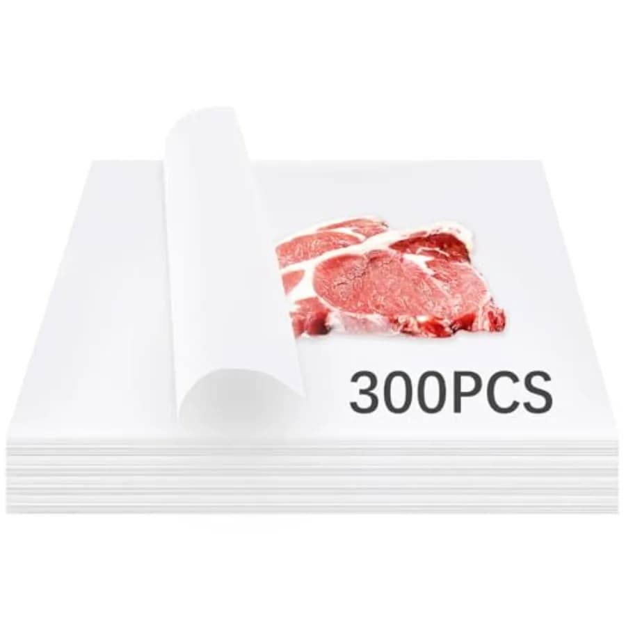 300Pcs White Butcher Paper for Sublimation No Wax Square Sublimation Butcher Paper Sheets 12 x 12 inch Disposable Charcuterie P