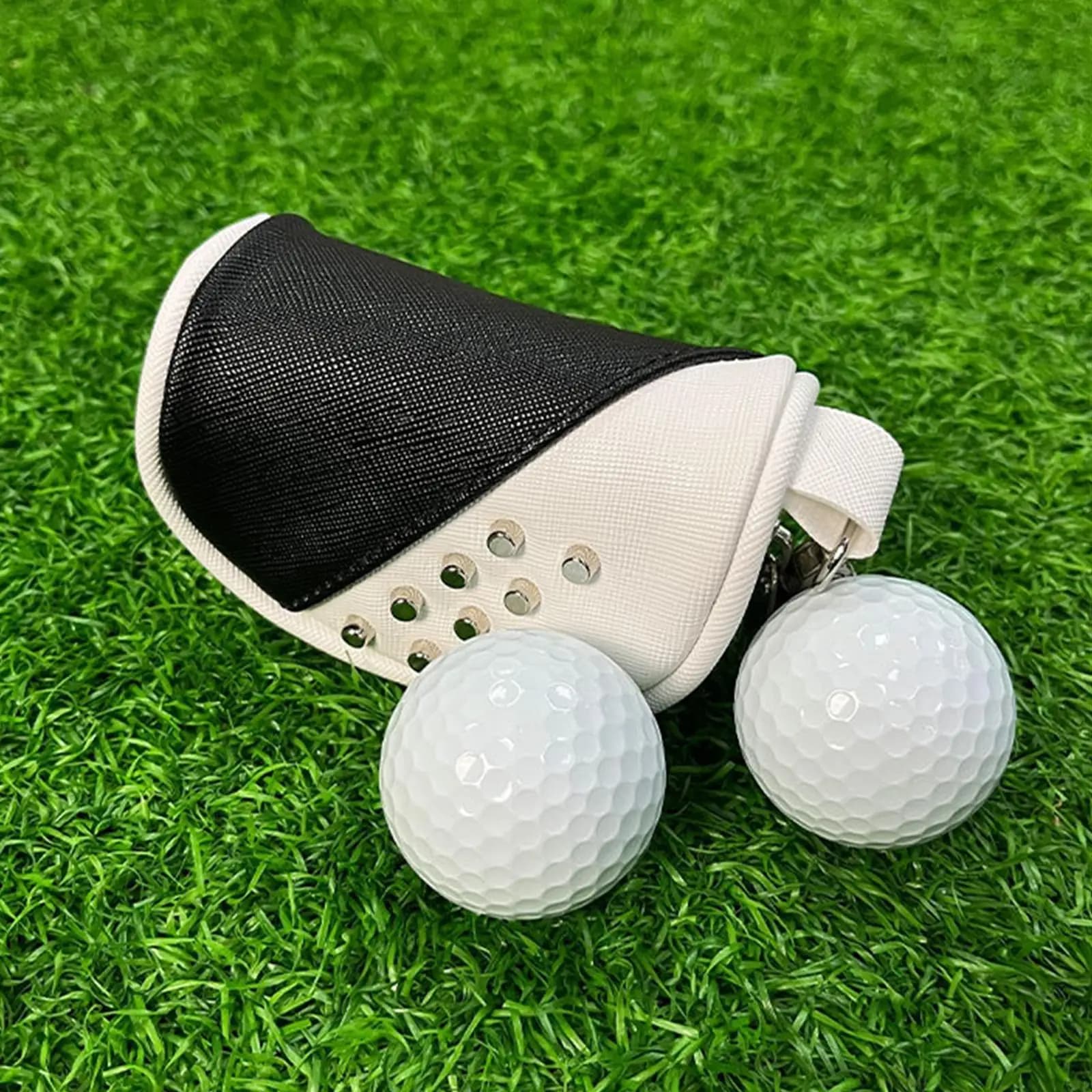 Borsa da Golf da Cintura con Gancio, Piccola Tasca Porta Palline, Accessorio per Golf all'Aperto