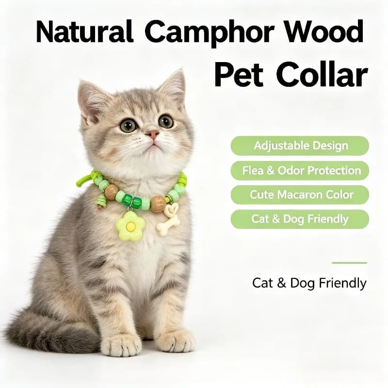 Pet Cat Flea Collar Adjustable Safe Effective External Deworming Cats Neck Collar Retractable Pet Products Flea Tick Collar