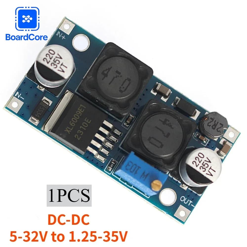 XL6009 Step-Up Down Power Module 5-32V To 1.25-35V Adjustable Supply for Arduino DIY Repair 1pcs