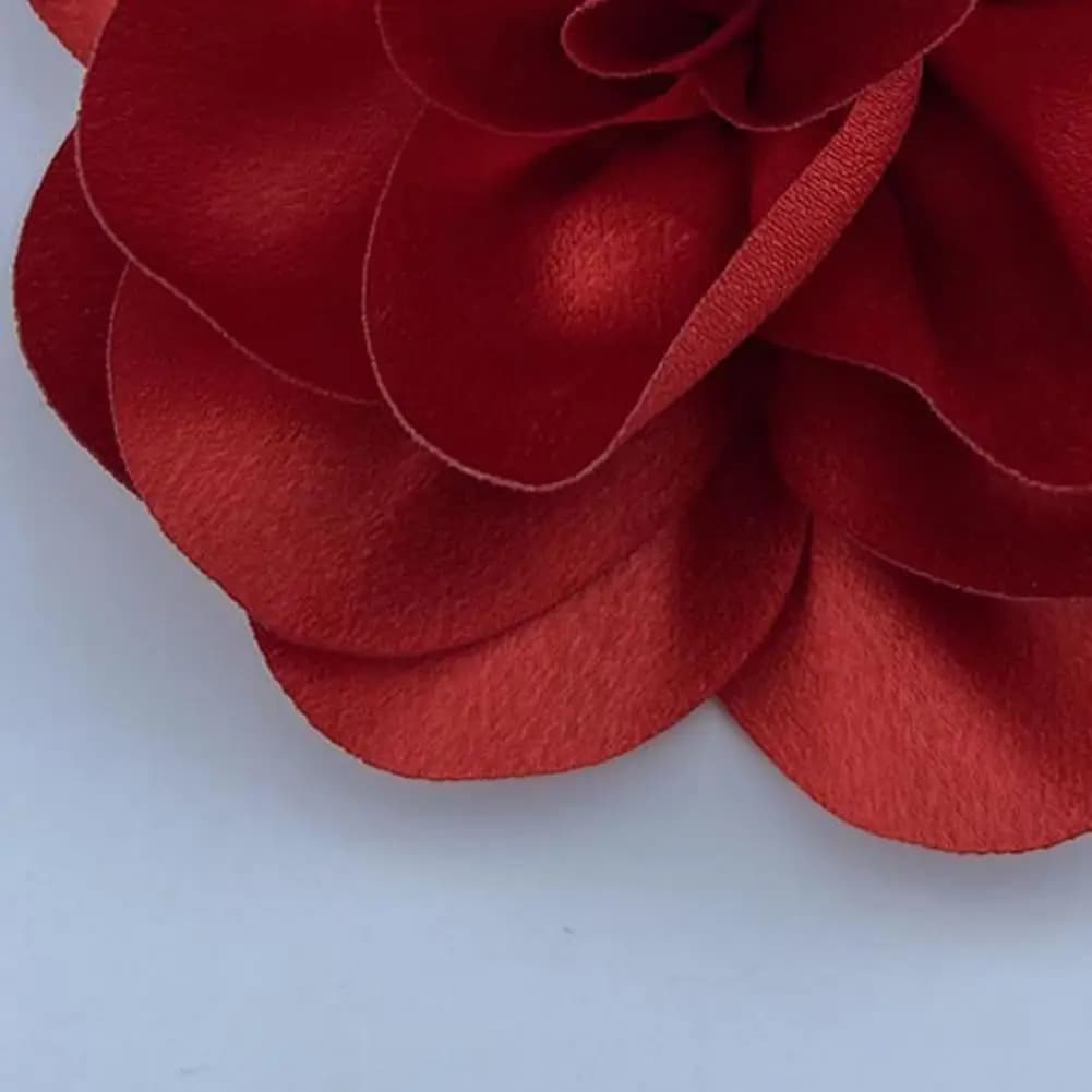 Stile francese grande rosa tessuto di raso sposa sposo spilla da sposa occasione formale corpetto ballo di fine anno banchetto abito abito cappotto spilla