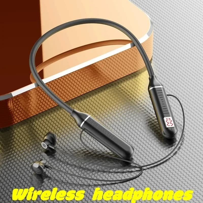 Auricolari wireless TWS K58 Cuffie con archetto da collo Bluetooth Display a LED da gioco Cuffie HIFI Auricolari sportivi con microfono Slot per scheda TF