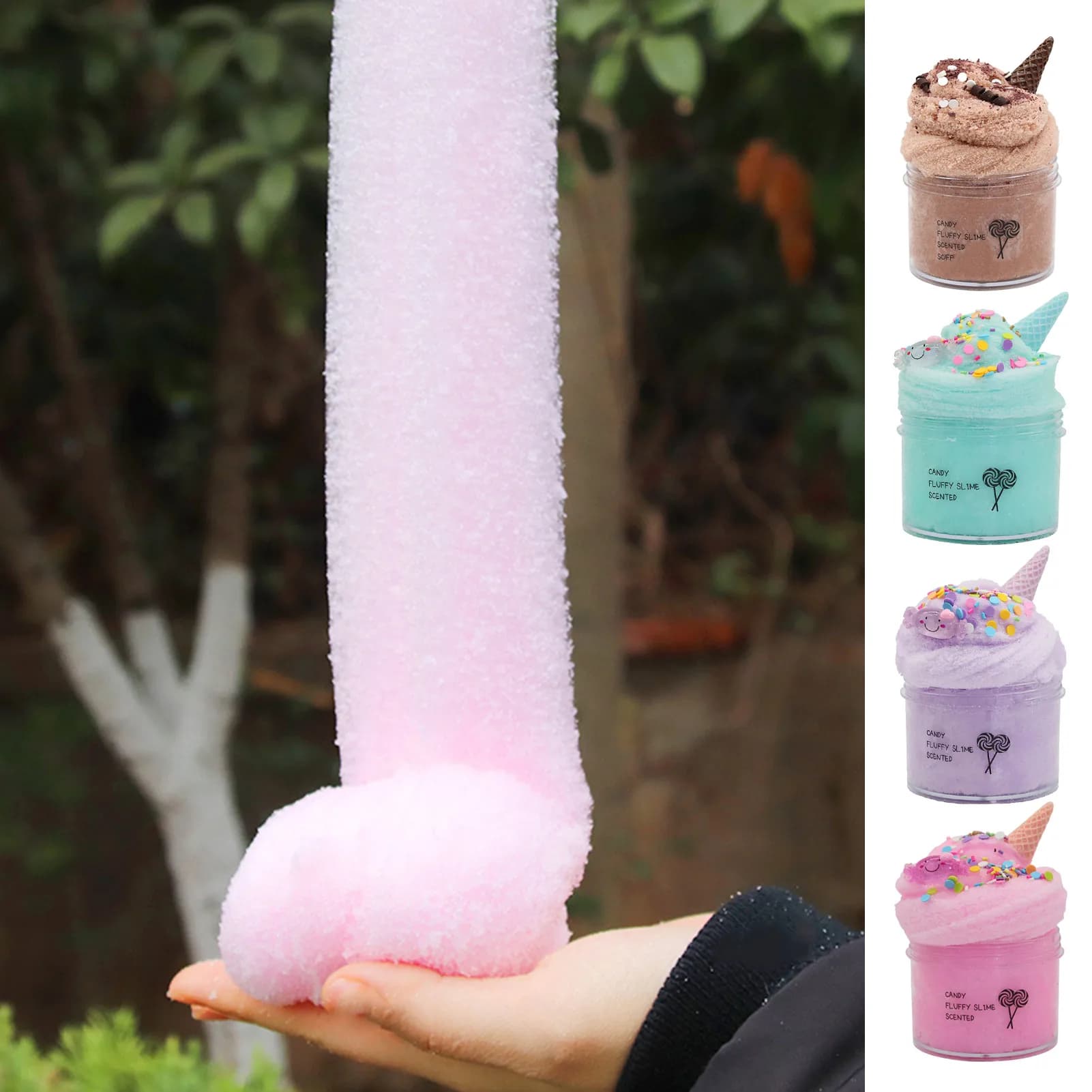 200ml Slimes Fluffy Lizun Kit FAI DA TE Polimero Modellazione di Argilla Leggera Plastilina Per Biscotti Slimes Charms Accessori Giocattoli Per I Bambini
