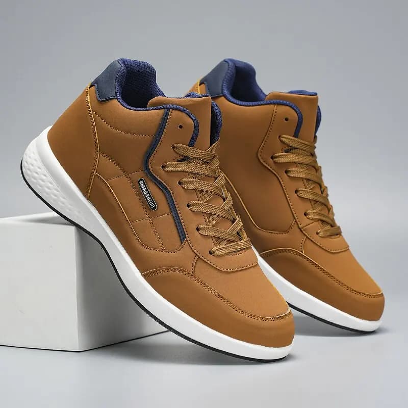 Nuove Scarpe da Uomo Moda 2026, Scarpe Casual in Pelle Primaverili, Sneakers Leggere da Esterno con Lacci, Scarpe da Passeggio Piatte da Uomo
