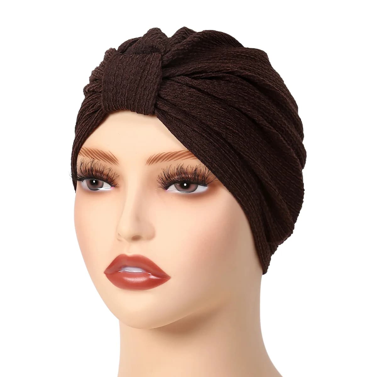 New Muslim women knotted turban hijab chemo cap inner scarfs Indian caps chest loss of hair wraps head bandane band