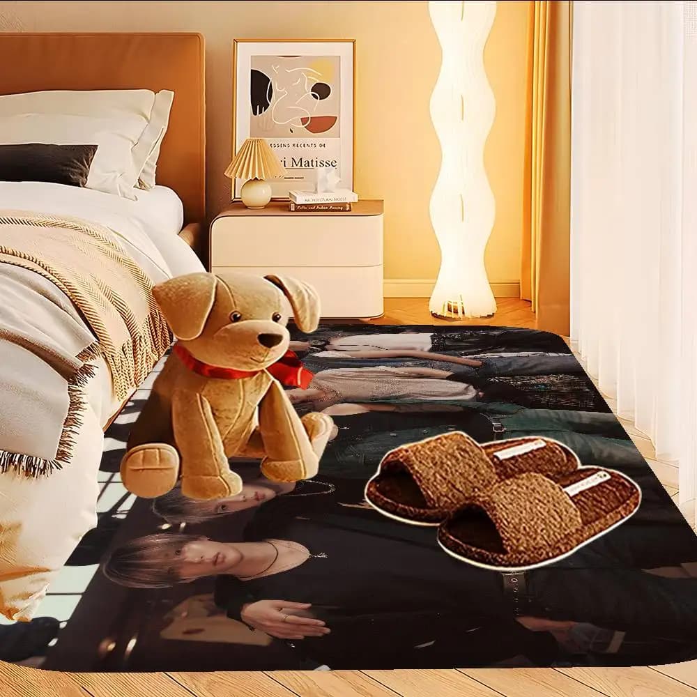 Kpop RIIZE Bathroom Mat Kids Room Bedroom Decoration Balcony Anti-Slip Doormat Living Room Welcome Rug