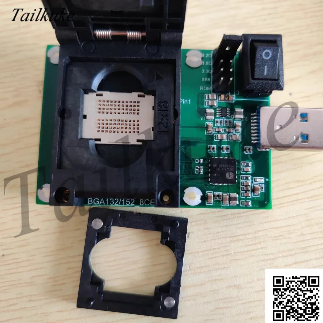 Sm3281n AB BB Test Rack NAND Flash Rack Vacuum Flash Bga132-152 8ce