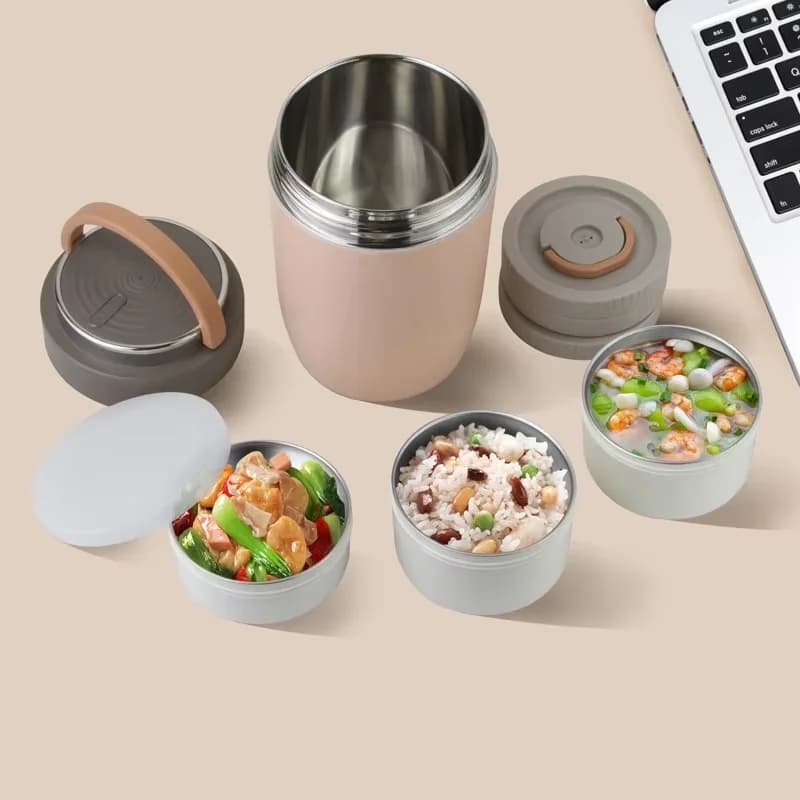 Contenitore per zuppa isolato sottovuoto per scatole e contenitori per il pranzo in acciaio inossidabile per vendite calde