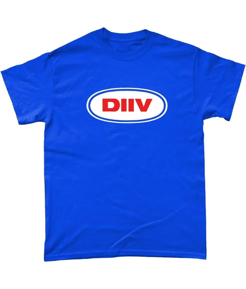 DIIV Band Logo T Shirt design on Royal Blue in various sizes S 5XL Free UK Shipping