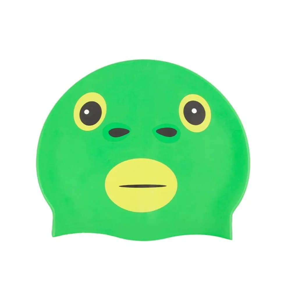 Green-Head Swimming Caps Waterproof High Stretch Silicone Swim Caps Comfortable Super Elastic Fish Swim Hat Pool Accessories