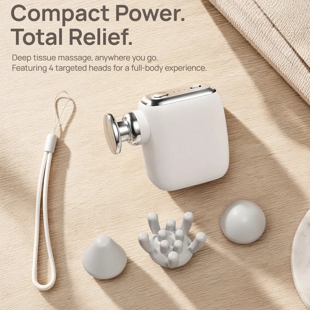 Portable Pocket Mini Fascia Gun High Frequency Vibration Electric Muscle Relaxation Body Massage Fascia Massager