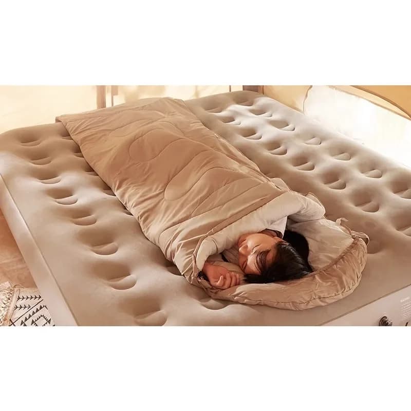 Outdoor camping travel adult sleeping bag quilt dual-purpose, single winter thickened cold-proof pure cotton dirty