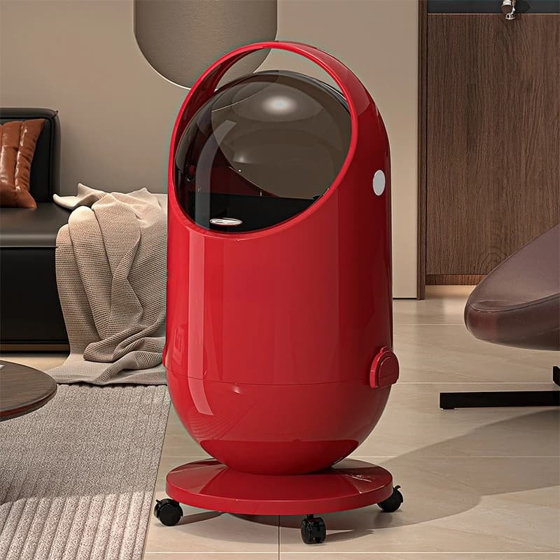 Ruota pattumiera Grandi bidoni per rifiuti Cucina Conservazione dei residui alimentari Lettiera Contenitore per cestino per rifiuti mobile touch di lusso per uso domestico