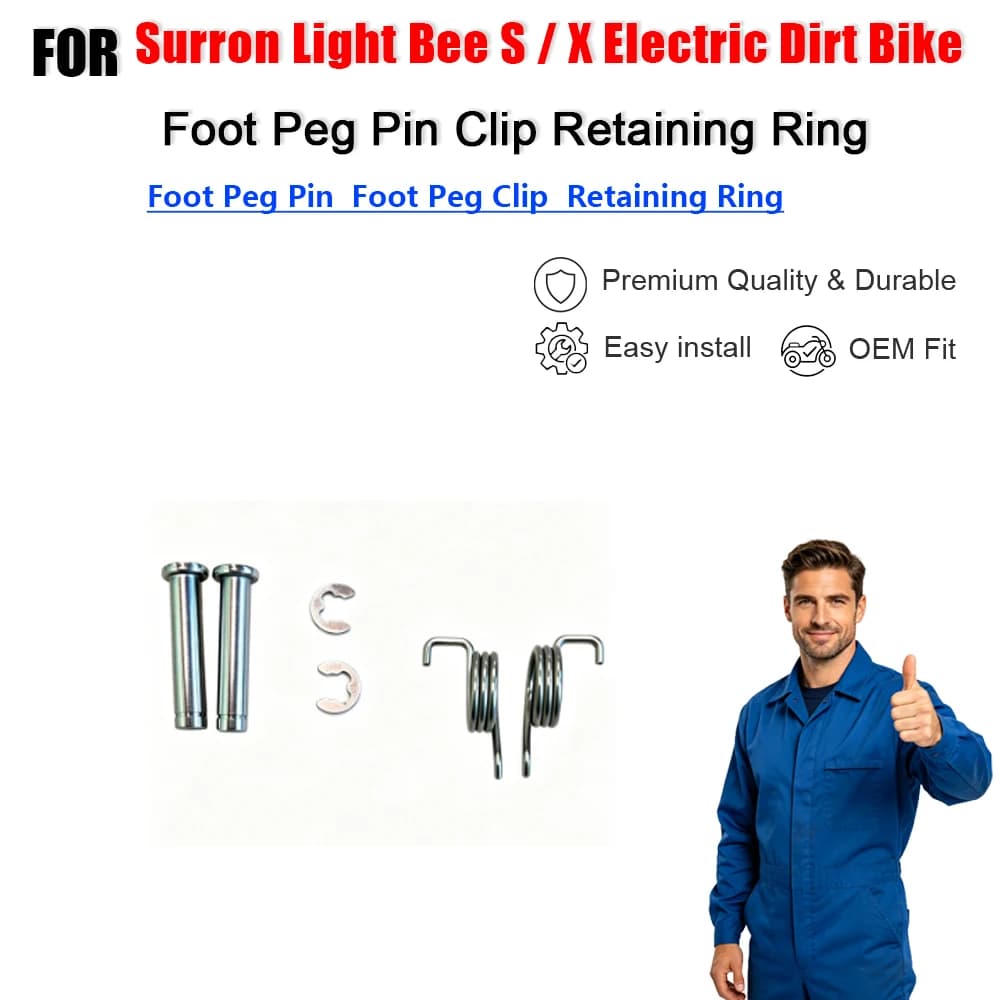 Foot Peg Pin Clip Retaining Ring for Surron Light Bee S X Electric Dirt Bike Accessories