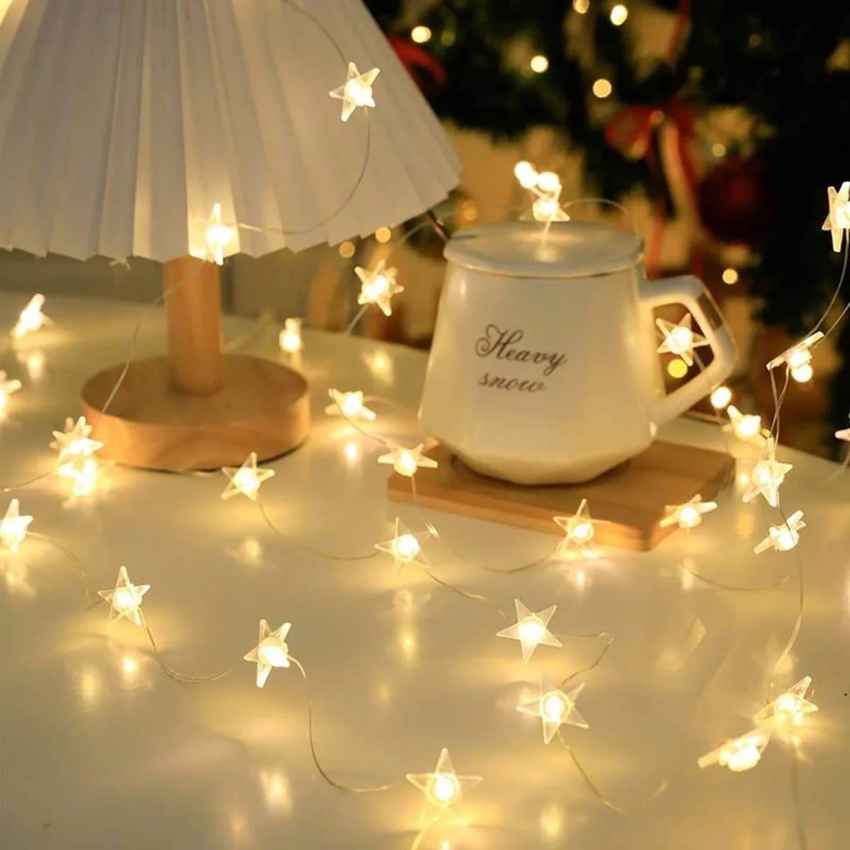 1PC filo di rame stella luci della stringa luci decorative a batteria impermeabili per la decorazione del soggiorno della scena della casa del cortile del giardino