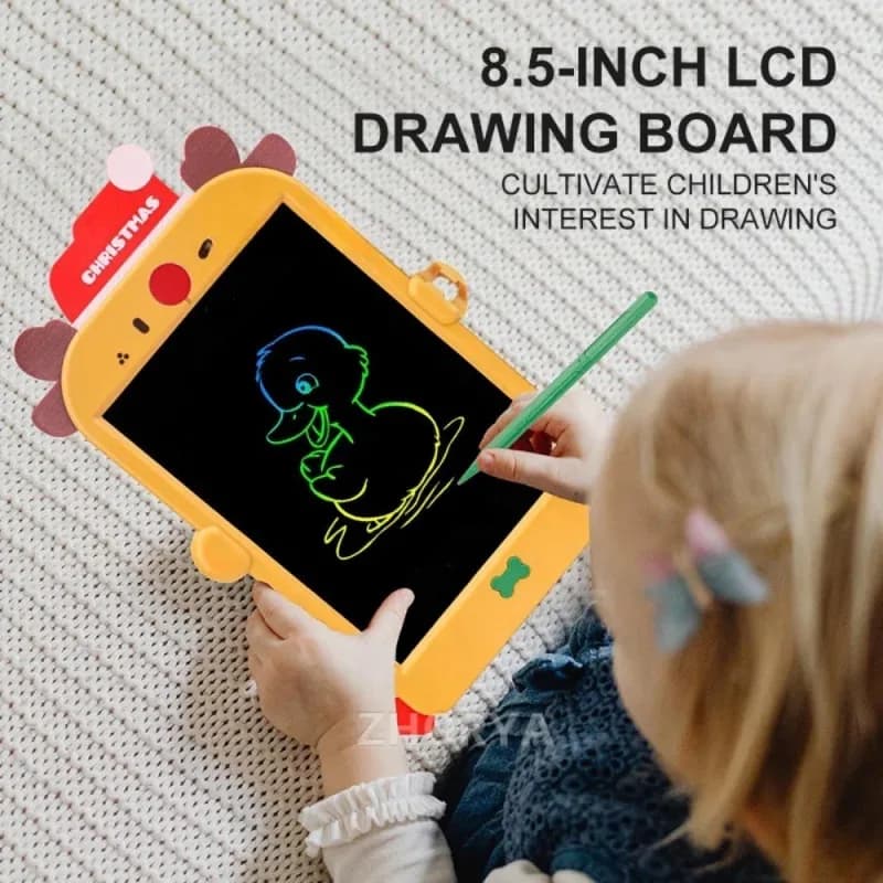 Santa Claus Themed,8.5 Inch New LCD Writing Tablet Drawing Board Kids Graffiti Sketchpad Toys,Ideal Christmas Gift for Kids