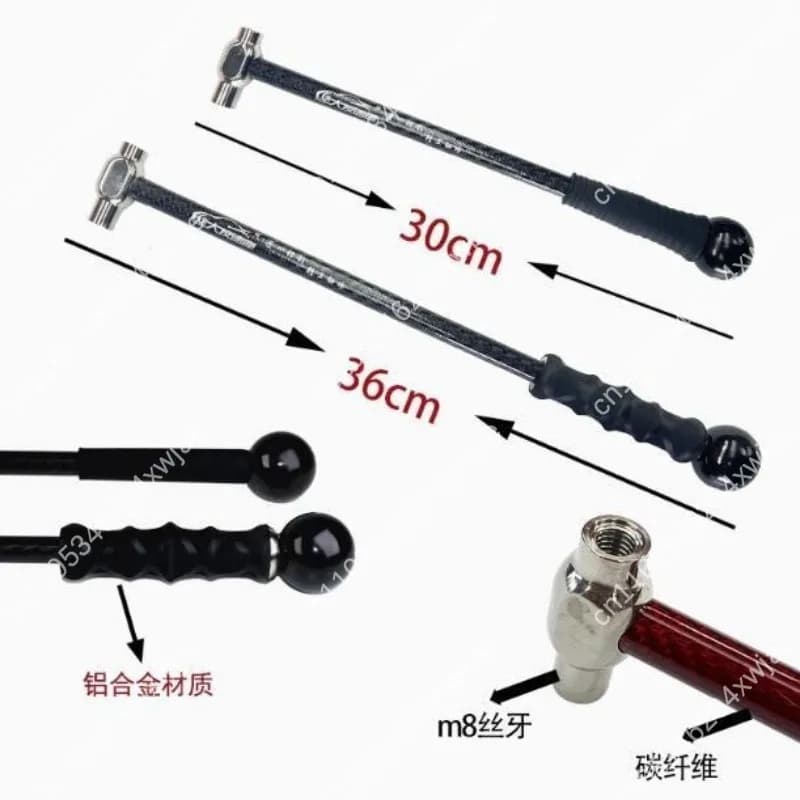 Kit di riparazione ammaccature senza vernice M8, set di strumenti a doppio martello e doppia penna per la rimozione di ammaccature auto, per carrozzeria, officina e meccanici domestici