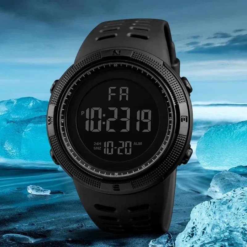 Men's Electronic Watch Sports Watch Digital Multifunction Luminous LED Wrist Watch for Men Children Boy Student Teen Montre