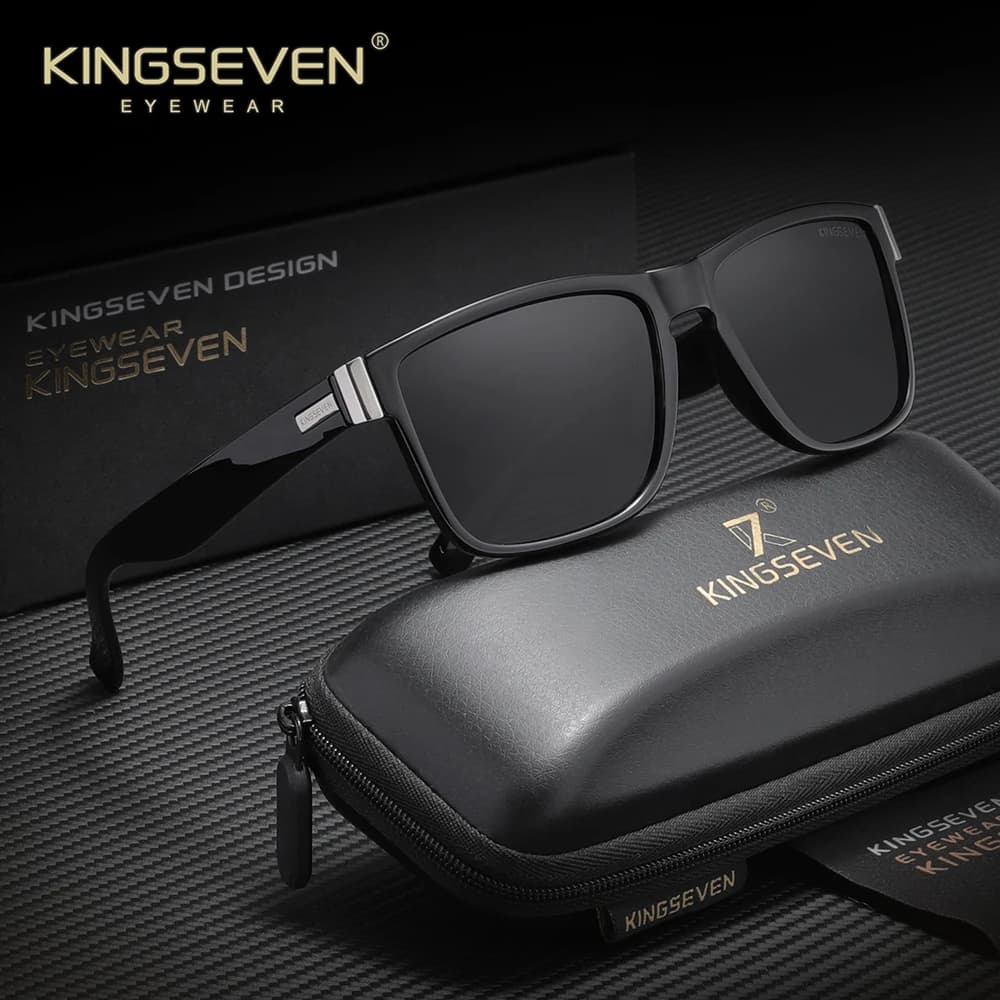 KINGSEVEN Occhiali da sole dal design alla moda Occhiali da guida classici da uomo Occhiali polarizzati UV400 alla moda