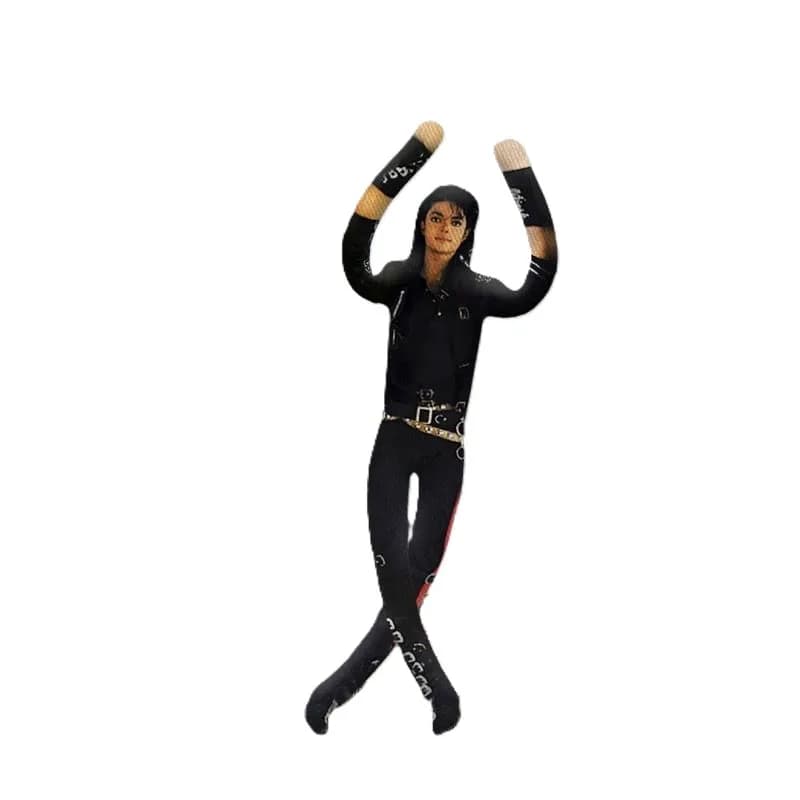 New Design Michael Jackson Stuffed Plush Figure, Movable Limbs Collectible Decor Gift for Fans