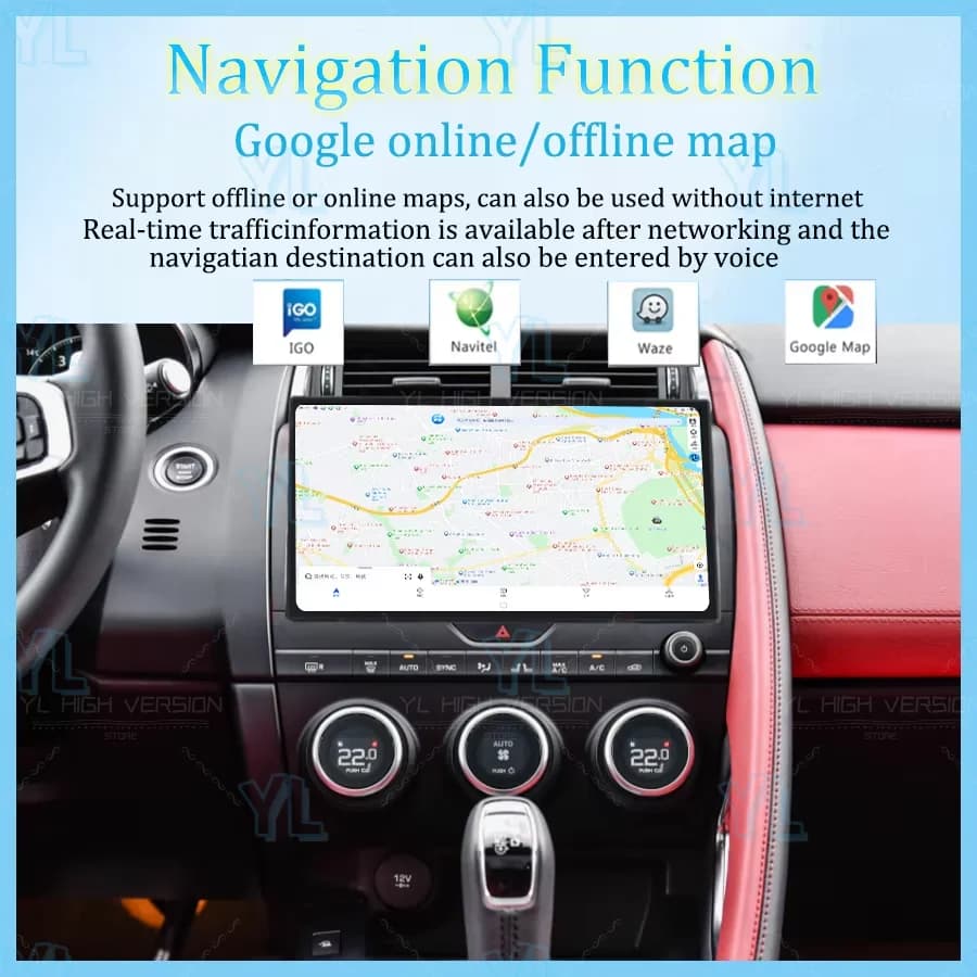 Android 13 Car Radio For JAGUAR E-PACE X540 2016 2017 2018 2019 Multimedia Player Wireless Carplay Auto GPS Navigation Head Unit