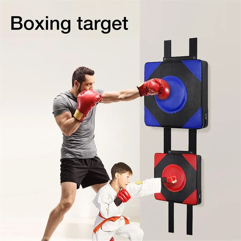 New【Boxing Wall Punching Pad Wall Focus Target Foam Boxing Fighter Fitness Wall Punch Bag Height Adjustable Elastic Sponge Bag】