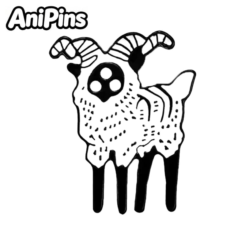 AniPins Divertenti Spille a Forma di Pecora Cartone Animato, Simpatiche Spille in Metallo Smaltato a Forma di Capra, Spilla da Bavero per Vestiti, Zaini, Regali per Amici