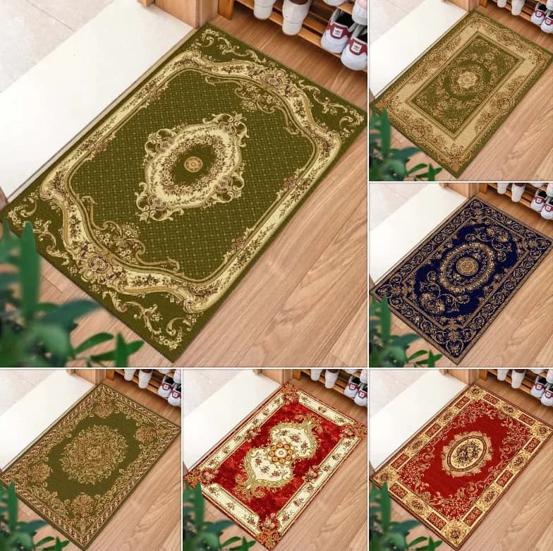 Royal Door Mat vintage decorative carpet for entrance, living room, bathroom, non-slip, suitable for various scenes