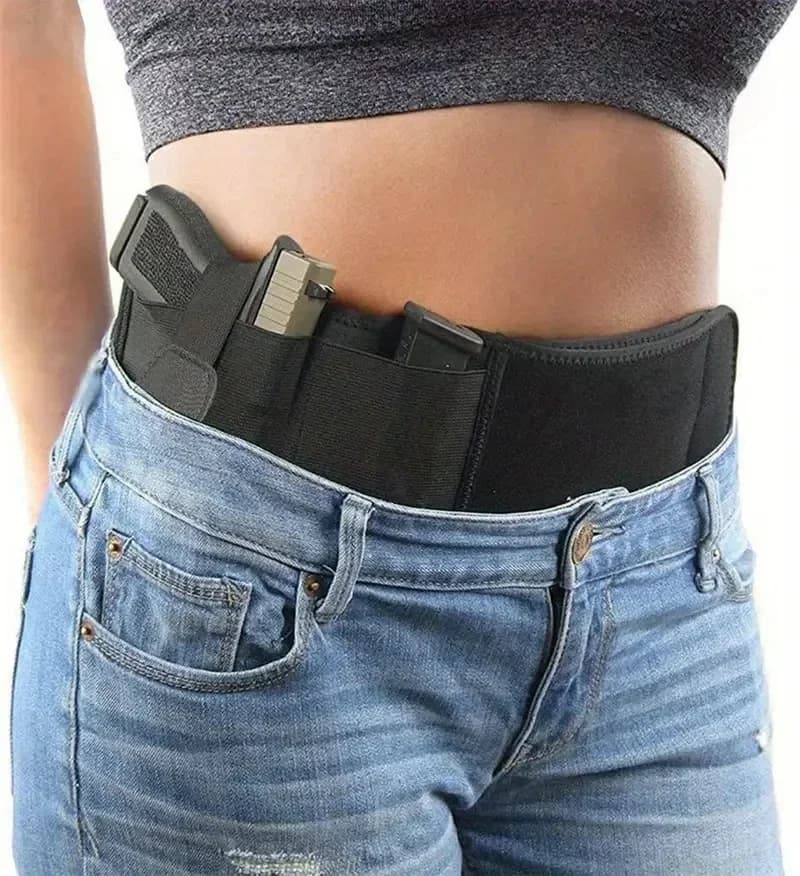 Cintura Tattica per Caccia, Fitness e Difesa Personale, Fondina per Pistola da Cintura, Borsa Nascosta Portatile per Telefono