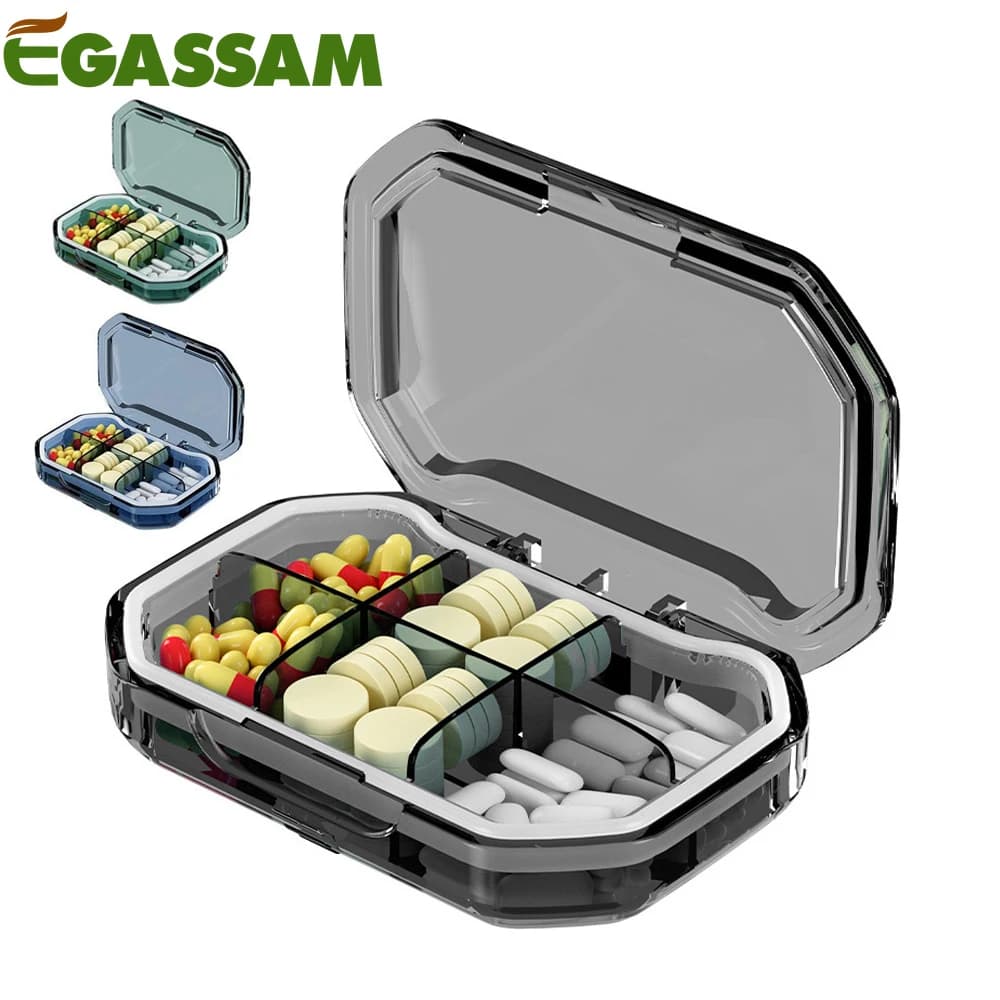Organizzatore giornaliero per pillole da 1 pezzo, organizer per pillole da viaggio per contenere vitamine, olio di fegato di merluzzo, integratori e farmaci