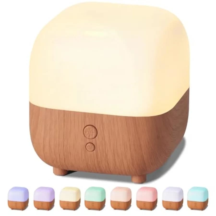 Diffusore di Oli Essenziali da 150ml, Diffusore 5-in-1 per Profumazione Casa, Diffusore Aromaterapico con 8 LED Colorati, Mini Umidificatore da Scrivania, Piccolo Vaporizzatore