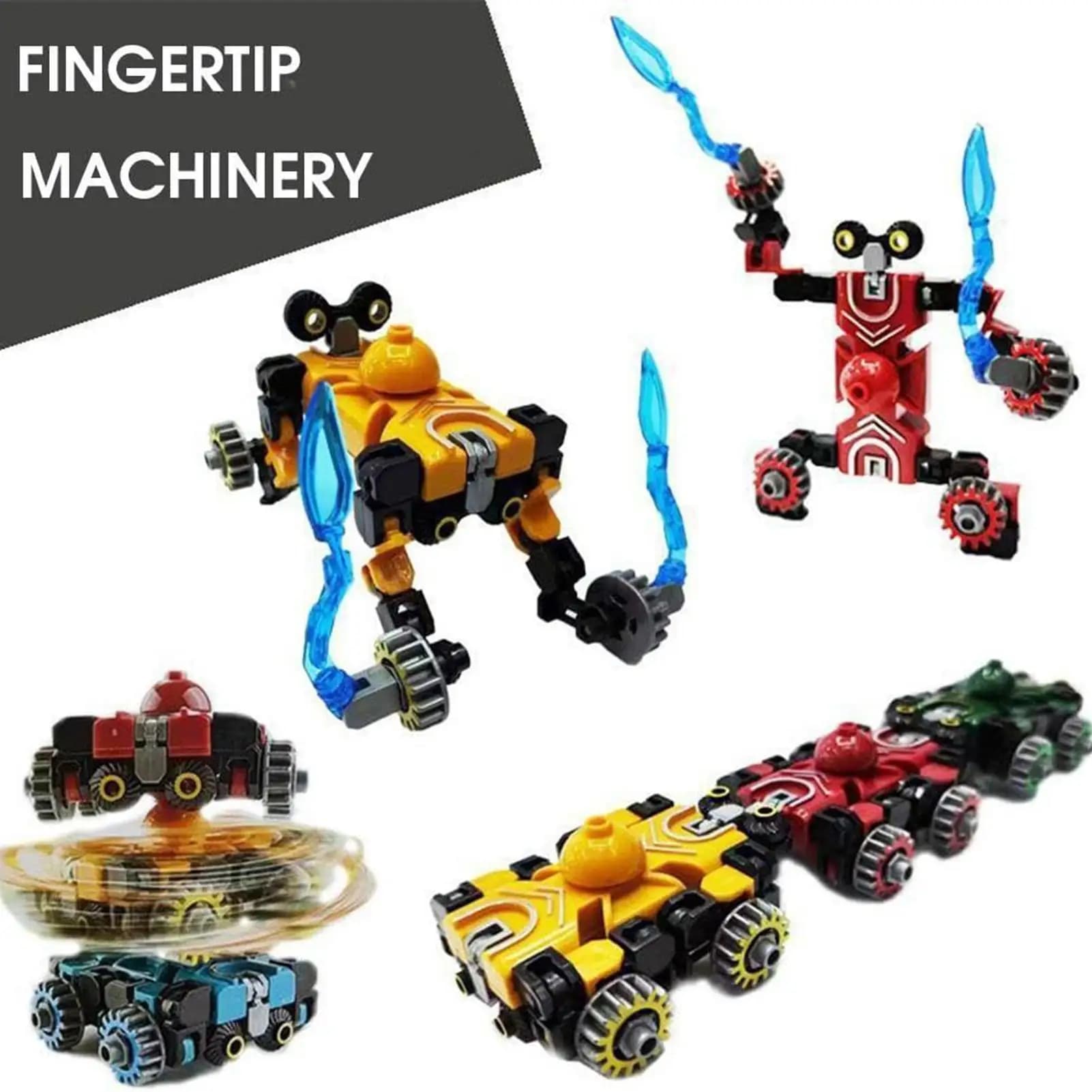 Giocattoli Fidget Spinner, giroscopio meccanico a spirale con punta delle dita a catena trasformabile, giocattolo creativo per alleviare lo stress Top Spinner per bambini adulti
