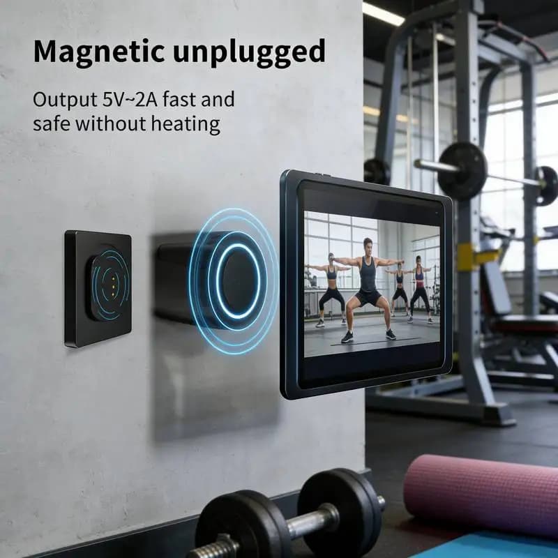 Supporto da Parete per Caricabatterie Tablet, Supporto Magnetico per iPad, Accessori per Scatola Inferiore 86