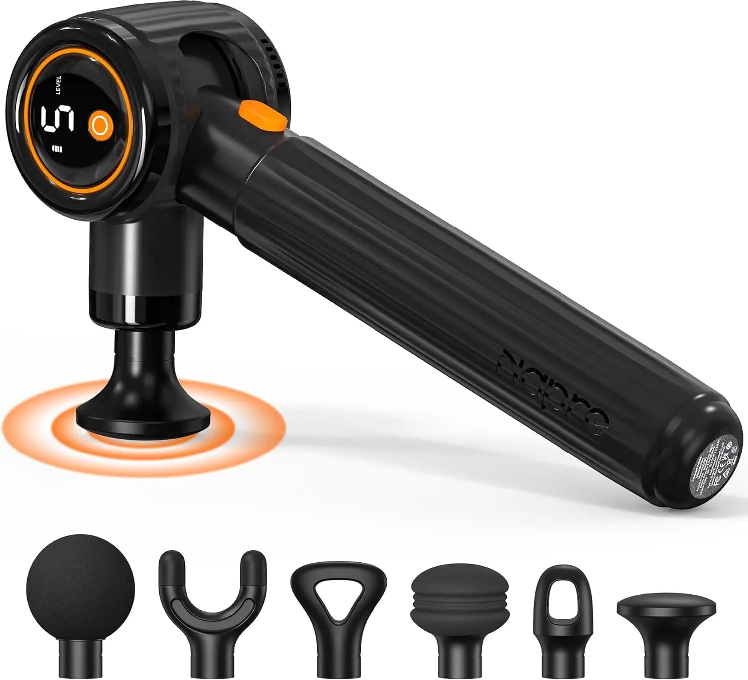 Deep Massage Gun with Adjustable Angles, Portable Case for Relieving Pain/Spalle/Taille/Gambe