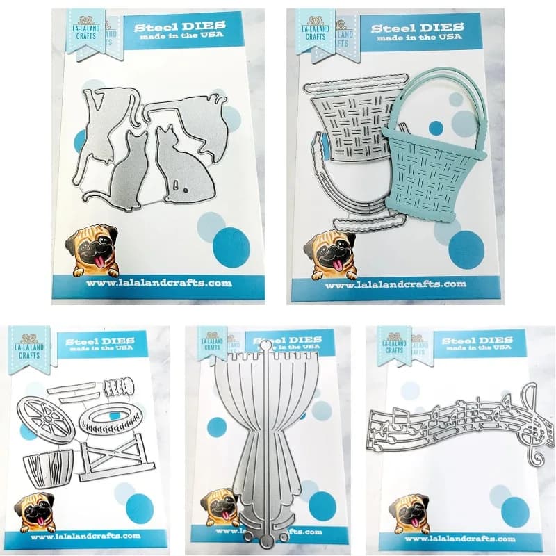 Music Border Treble Clef Cats Silhouettes Metal Cutting Dies Slimline Essentials Scrap Booking Card Stencil Cut Die for DIY 2026