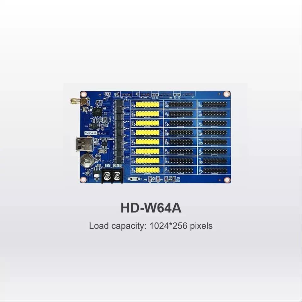 Huidu HD-W64A scheda di controllo della serie di porte USB Wireless WiFi monocolore conveniente per la luce del modulo LED