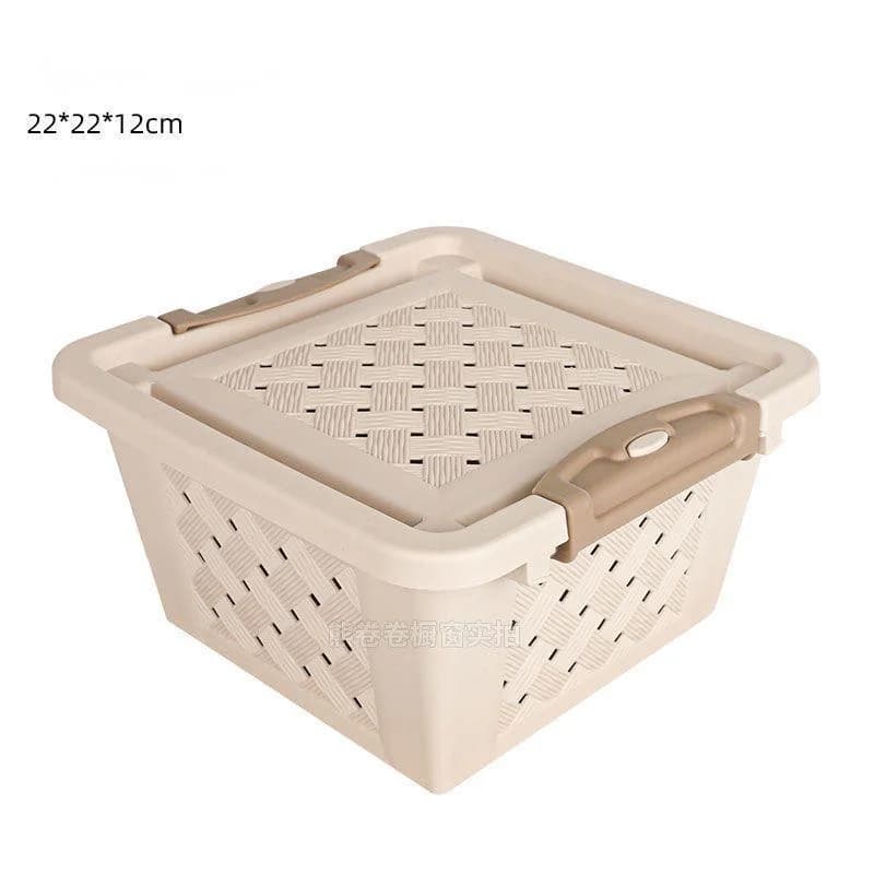 Grande gabbia da viaggio in rattan per criceti, ventilata, sicura, per habitat, scatola portatile, animali domestici nani dorati, esposizione domestica, regalo per bambini
