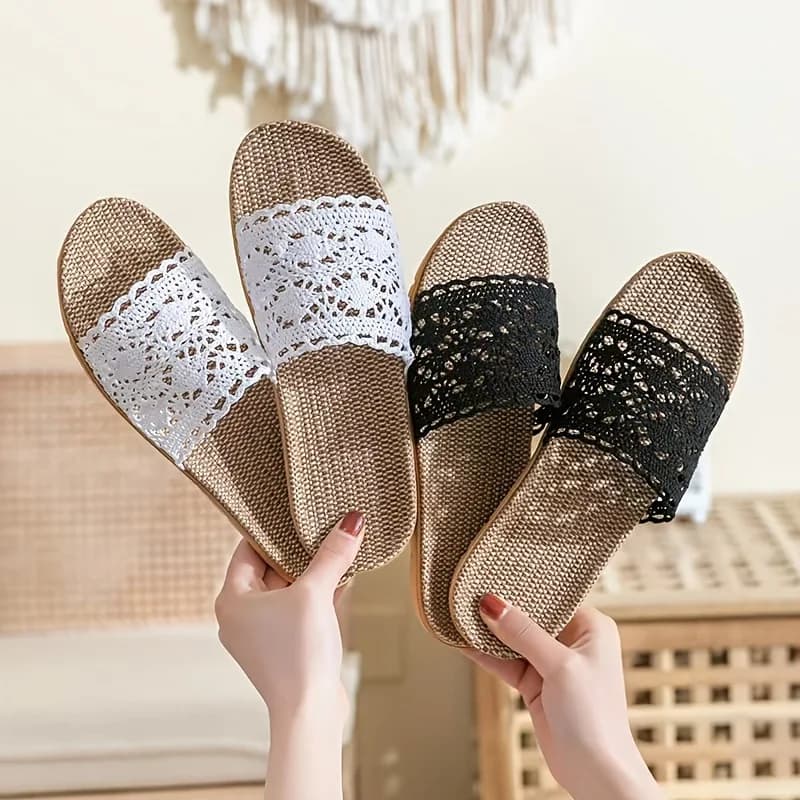 Women's Summer Shoes, Casual Luxury Shoes with Soft and Lightweight Sole, New Fashion for Interior