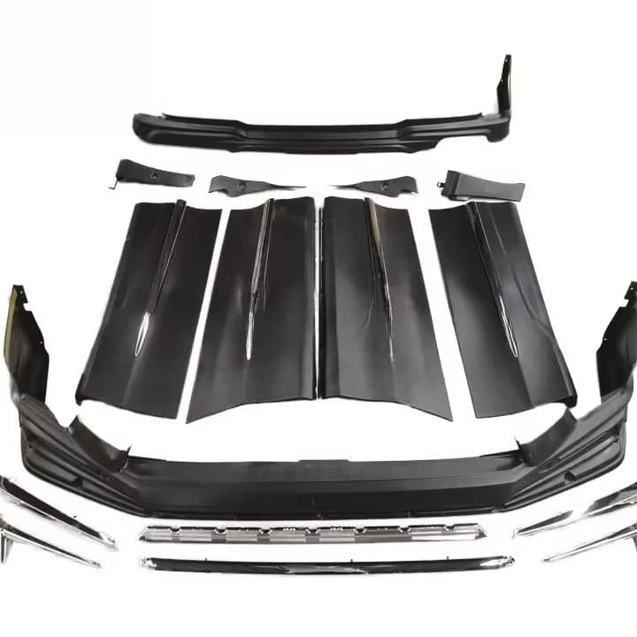 PP front and rear bumper body kit fort splitter rear diffuser side skirt rear fender flared wide body kit